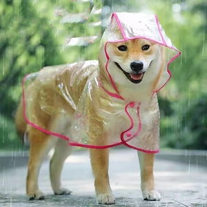 可愛い 犬用カッパ 犬 服 レインコート カッパ 着せやすい 雨具 犬用 ドッグウェア