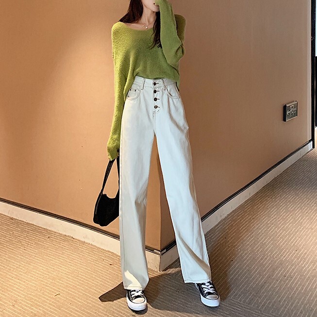 ボトムス パンツ ワイドパンツ 膝下 ロング ロング丈 ワイド ボタン 綿 デニム かわいい 大人可愛い シンプル カジュアル おしゃれ お洒落 かっこいい アジアン エスニック エキゾチック