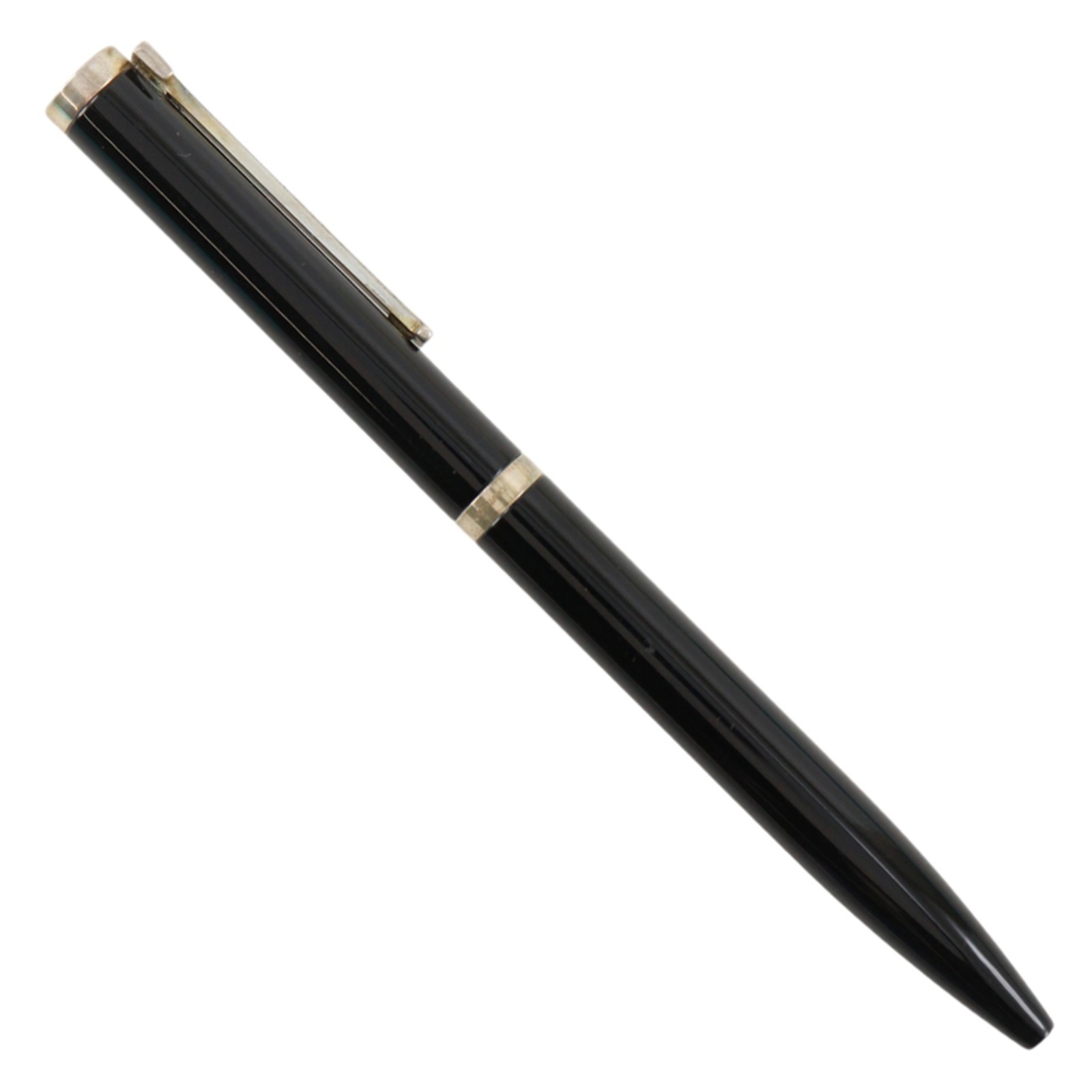 Tクリップ ボールペン プラスチック 黒 _ 中古品
