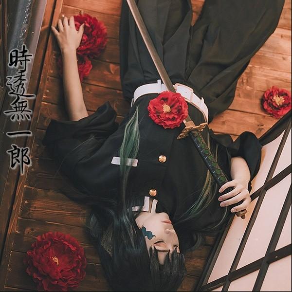 [激安本日限定]時透無一郎 霞柱 コスプレ衣装 仮装 鬼殺隊 隊服 イベント パーティー 変装 文化祭 ハロウィン クリスマス ウィッグ
