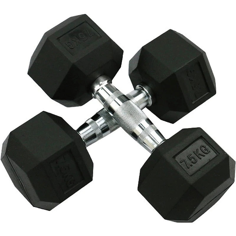 ヘキサゴン ダンベル 六角 7.5kg 2個セット 筋トレ トレーニング 筋トレ ダイエット 自宅 コンパクト 安全 静音