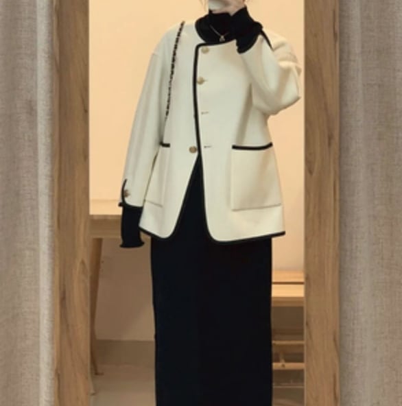 アウター デート コート 上着 ショート ショート丈 袖あり 長袖 スリム タイト 細身 かわいい 大人可愛い きれいめ シンプル カジュアル 大人 上品 おしゃれ お洒落 主役級 存在感 春 秋