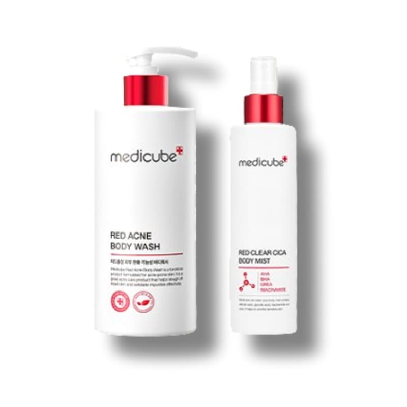 レッドアクネ ボディウォッシュ 400g + ボディミスト200ml セット(背中ニキビボディウォッシュ)