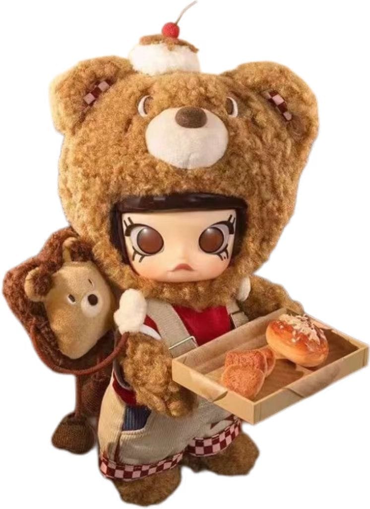 公式正規品POPMART MOLLY ベアブレッド 1/8 アクションフィギュア おもちゃ 人形 ファッション ギフト