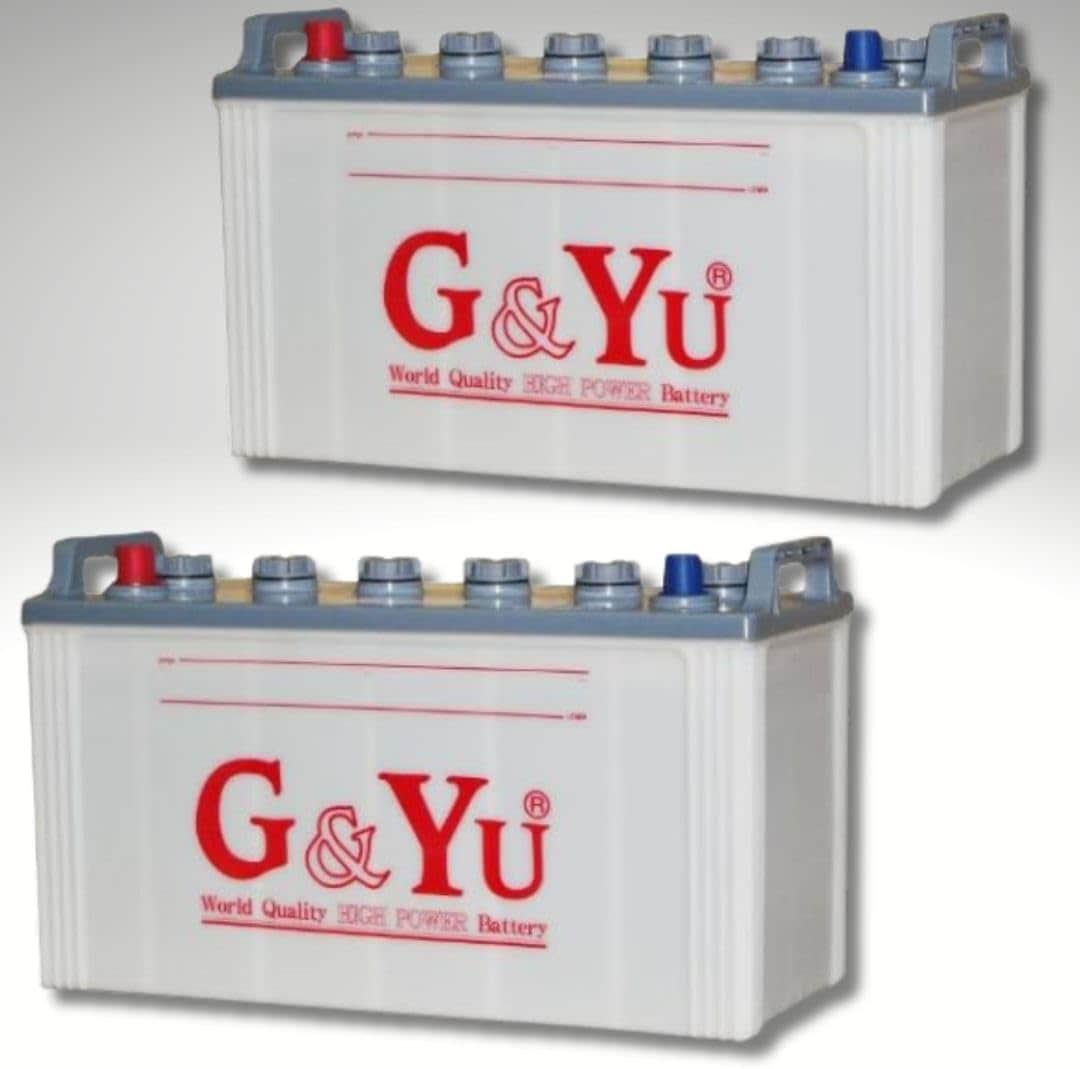 G&Yu [ジーアンドユー] ディープサイクルバッテリー EB-100 (12V) 　テーパー端子　（お得な２個セット）