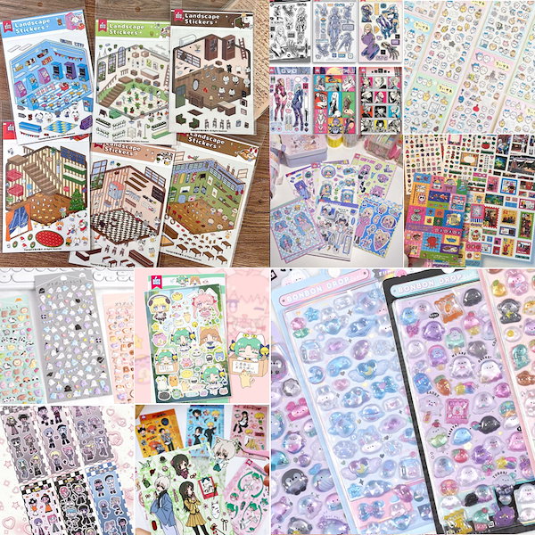 QP 3 ZINE ステッカーセット 四. 「ステッカー」セット（3種