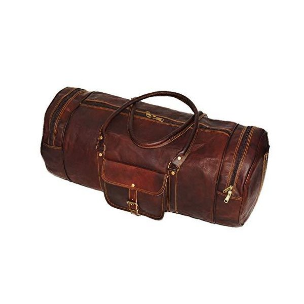Urban Dezire Leather Duffel for Men and Women Overnight Weekend Diaper Travel Bags 並行輸入品