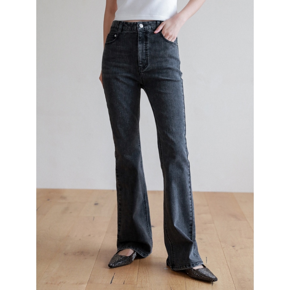LOSSYROW ロッシー L&R ウォッシング ブーツカット グレー