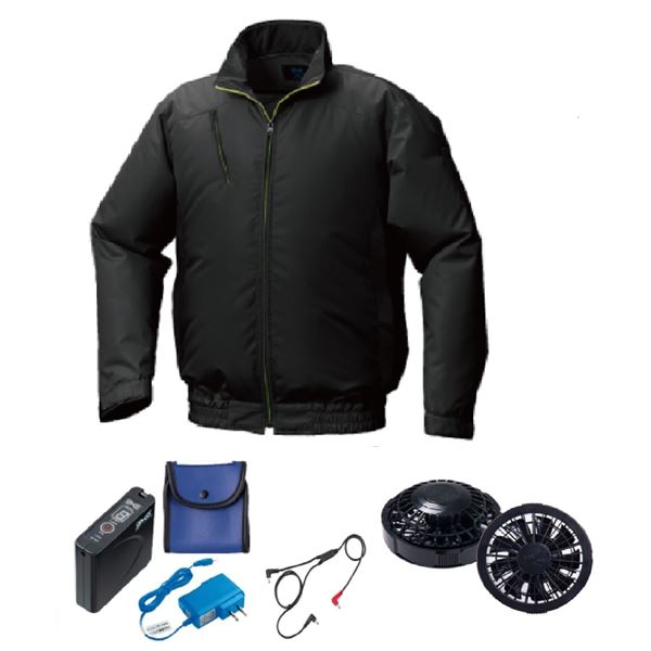 KU92010 空調服 ポリ製 カジュアル FAN2200B/LISUPER1 ブラック 4L