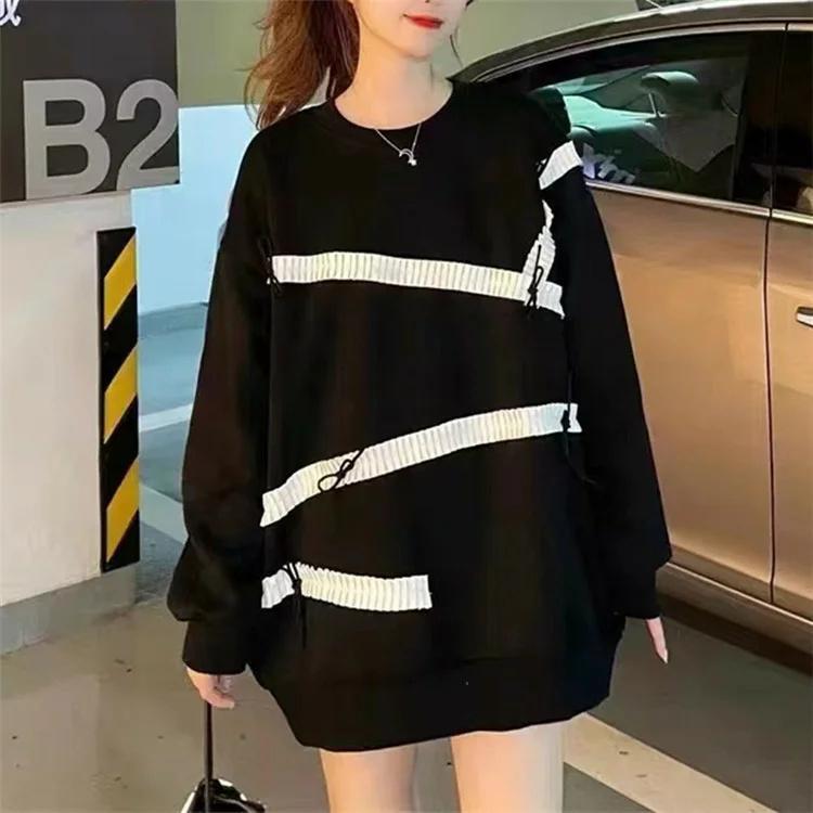 ニット セーター レディース トップス 秋 長袖 ブラック ホワイト ライトニット カジュアル ファッション 通勤 普段着