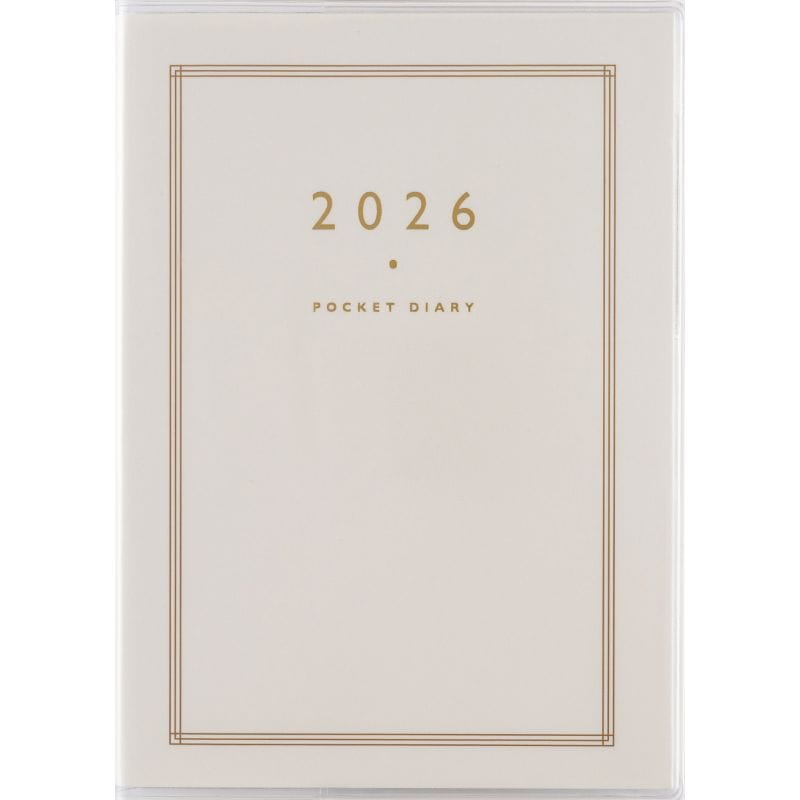 （まとめ買い）高橋書店 2026年 手帳 No.8 ポケットダイアリー A6判 デイリー1頁1日＆月間ブロック式 白 [x3] 5,140円