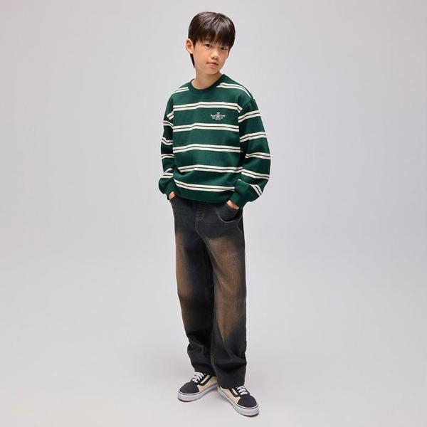 HANGTEN TEEENS ツバキ01 バックブラッシュ フルバンディング テーパード デニムパンツ_ダスティブルー 14540-055-80 (S42274305)