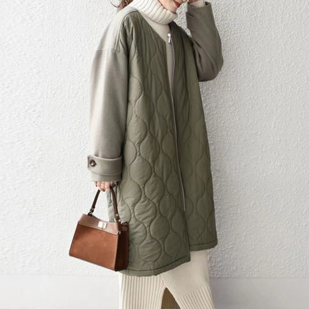 【3日出荷 最安値挑戦】中綿 レディース 冬 キルティングコート 中綿コートアウター コート 綿服 アウター 中綿入り コート ロング丈 防寒