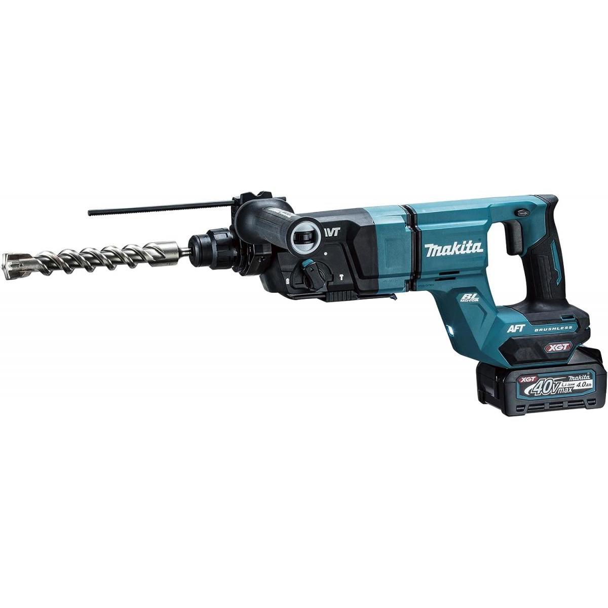マキタ(makita) 28mm充電式ハンマドリル HR007GRMX　バッテリー×2・充電器・ケース付 石工 穴あけ ハツリ
