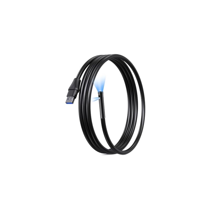 DEPSTECH ファイバースコープ DS520-DL 交換用カメラケーブル デュアルレンズ