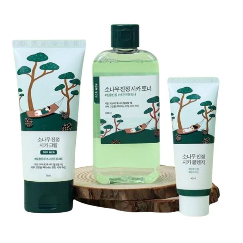 [1+1+1]フォーメン 松の木 鎮静 トナー/ クリーム 2点セット+クレンザー 40ml