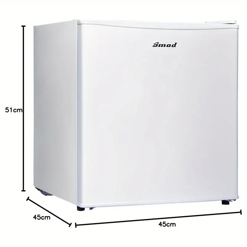 46L冷蔵庫 小型 1ドア ダブルドア省スペース一人暮らしコンパクトミニ冷蔵庫 製氷室付き6段階温度調節静音耐熱天板一人暮らし省エネホワイト