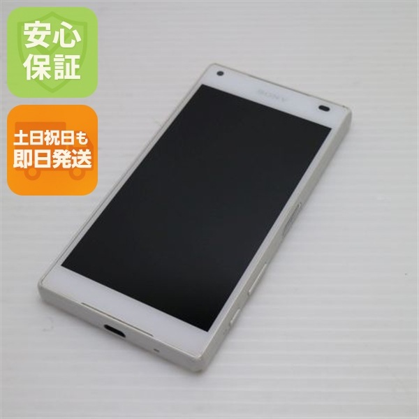美品 SO-02H Xperia Z5 Compact ホワイト スマホ 88
