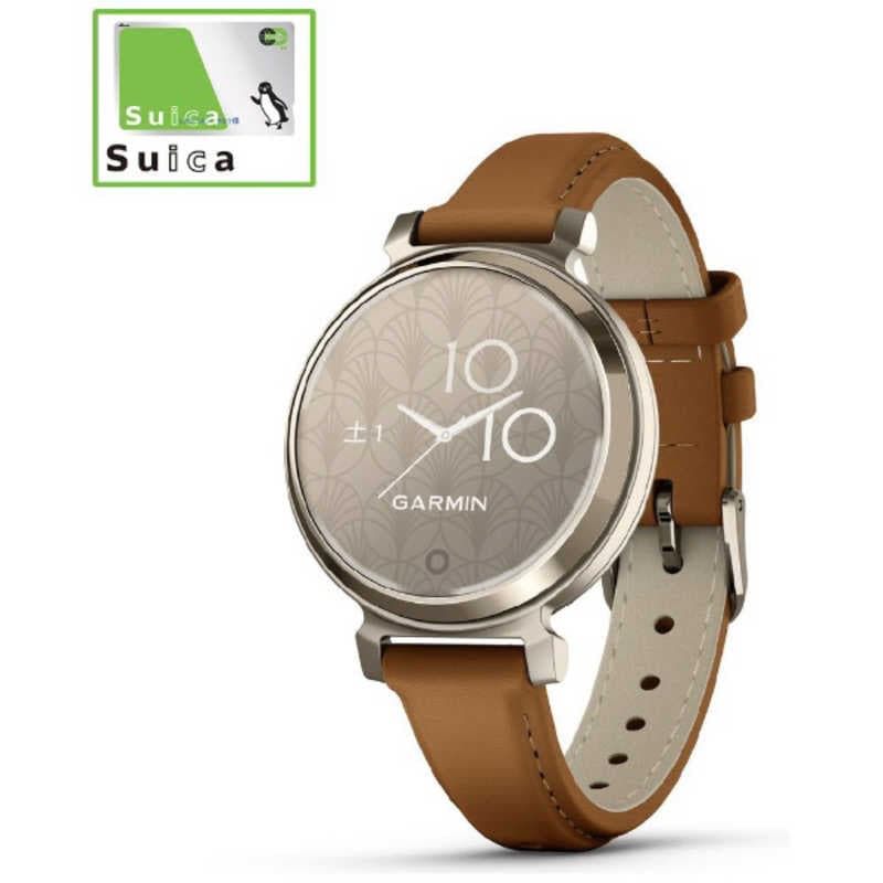 GARMIN　Lily 2 Classic(リリー2 クラシック)スマートウォッチ (Suica対応) (ガーミン) Tan Leather / Cream Gold　010-02839-50