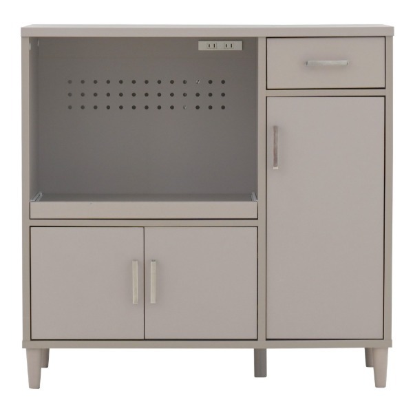 4FUL HIR90-90L B3 グレージュ HIRSE(ヒルセ) レンジボード (88cm幅) メーカー直送
