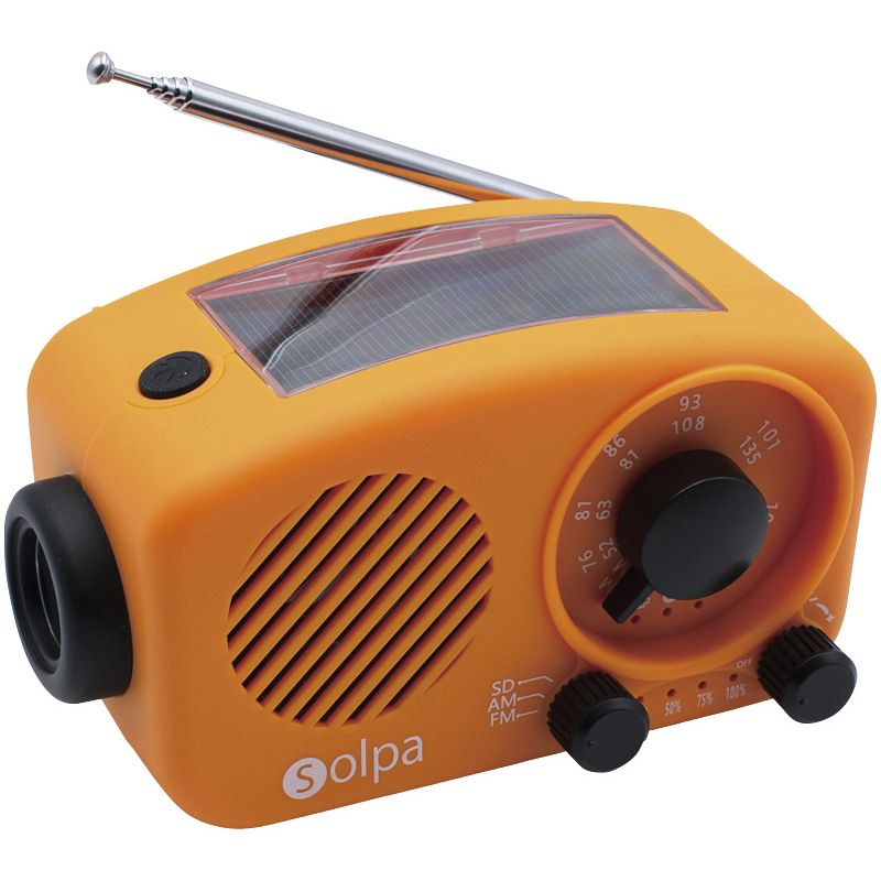 Solpa 手回し/ソーラー蓄電ラジオ「チャージオ/ミニ」 SL-088