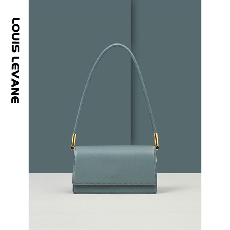 2021秋新しい韓国牛革ショルダーバッグトレンドショルダーオルガンバッグ