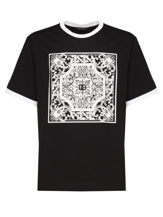 DOLCE & GABBANA Men T-Shirts G8ST2Z G7O9TN0000 Black
