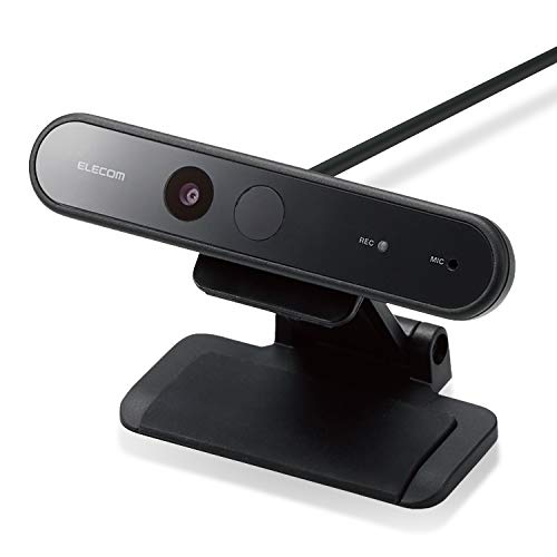 エレコム WEBカメラ UCAM-CF20FBBK 200万画素 フルHD 1080p 30FPS Windows Hello顔認証対応 マイク内蔵 ケーブル長1.5m ブラック 6,119円