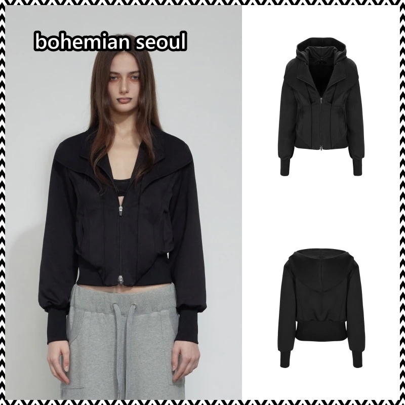bohemian seoul LAYERED HOODIE JACKET