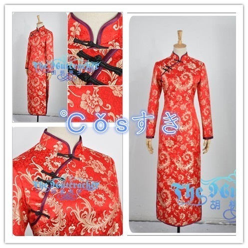 【短納期】食戟ソーマ 田所 恵 たどころ めぐみ チャイナドレス コスプレ衣装 COS 高品質 新品 Cosplay アニメ コスチューム