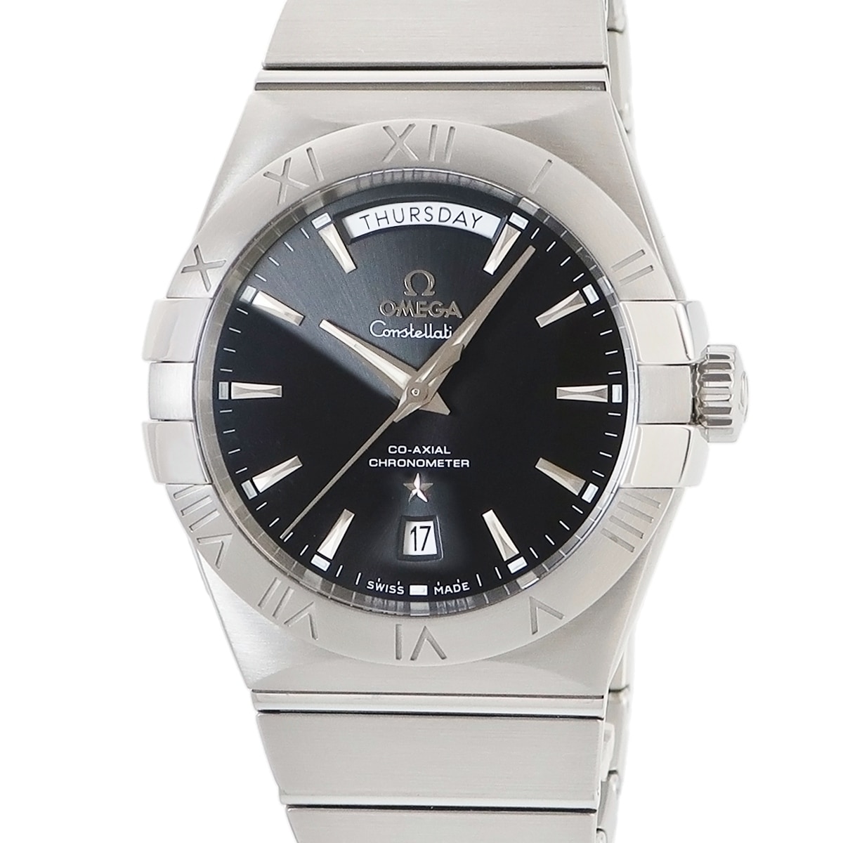 コンステレーション CO-AXIAL デイデイト 123.10.38.22.01.001 自動巻き メンズ ブラック バー 3年保証 243,595円