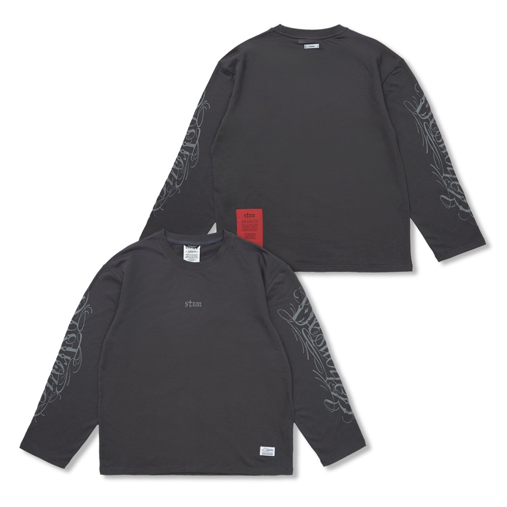 Destroyer Light Weight Oversized Long Sleeves Charcoal