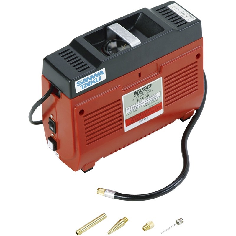 (代引き個人宅北海道沖縄への配送不可)三和体育 ミニコンプレッサーE-1005A 学校機器 器具 (s8719)