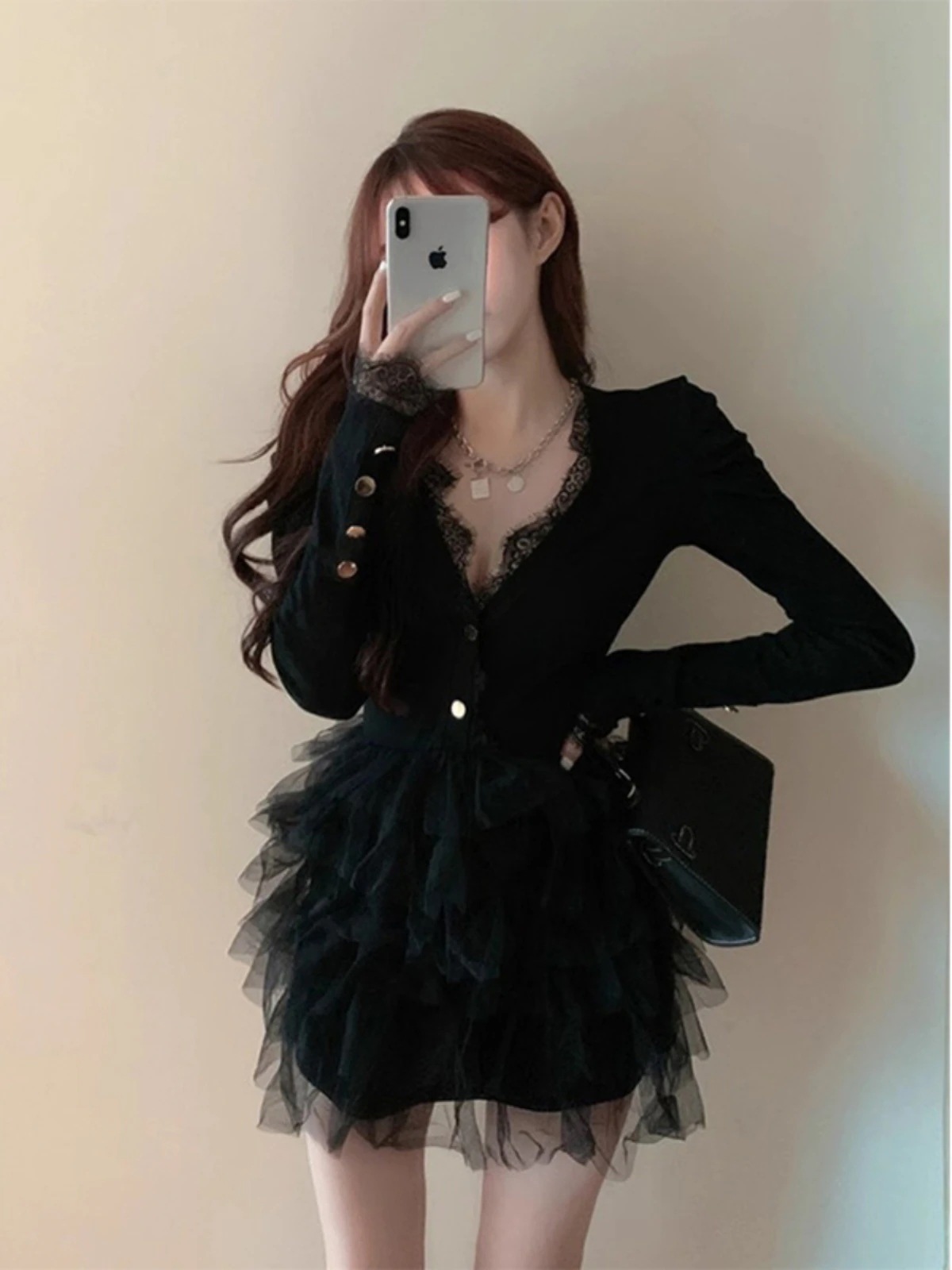 小柄な人はパーティースタイルの黒のドレスやスカートを着ることができます女性用誕生日ドレス2024安い