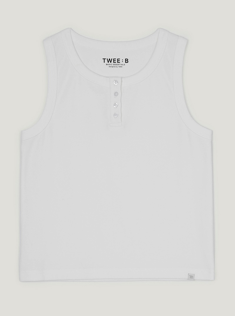 TWEEE [TWEEE: B] エリンベーシックヘンリーネックスリーブレス