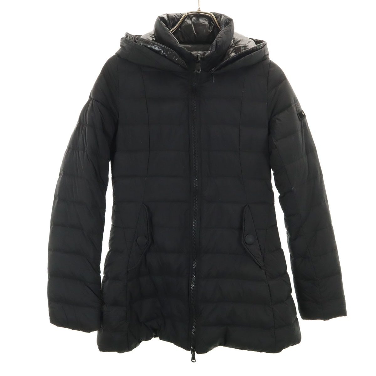 リバーシブル ダウンジャケット 1 ブラック レディース 古着