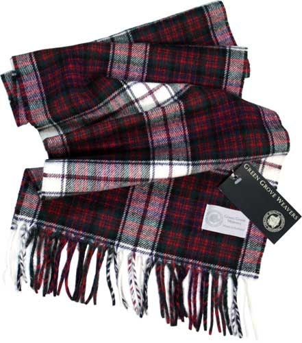 GREEN GROVE タータンチェックマフラー Dress MacDonald　M021 英国製・イギリス製・スコットランド製