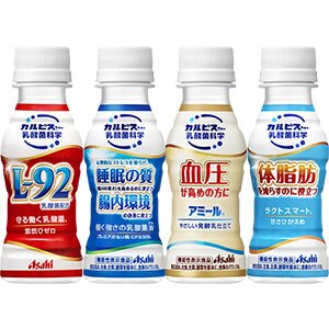 アサヒ カルピス 守る働く乳酸菌＆アミールやさしい発酵乳仕立て＆届く強さの乳酸菌 100mlPET90本［30本3ケース］選り取り［送料無料］［賞味期限：2ヶ月以上］45営業日以内に出荷