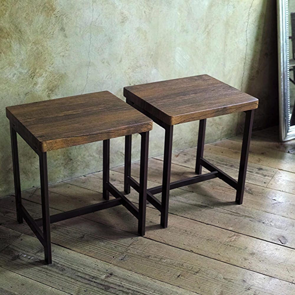 ウィルリミテッド 鉄脚ダイニングスツール GRAIN(グレイン) 2脚セット 家具 モダンデザイン 現代的 合わせやすい 椅子 いす チェア