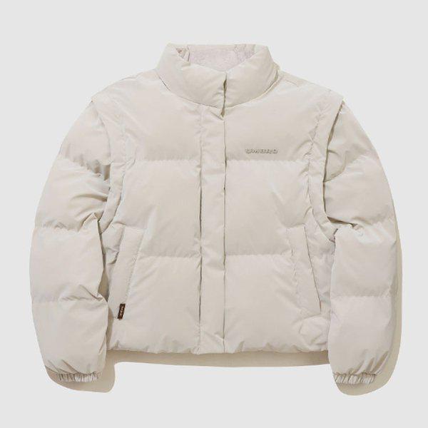 ウーマンズ デタッチャブル クロップ パディング ジャケット UQ422CPJO1-PBE0