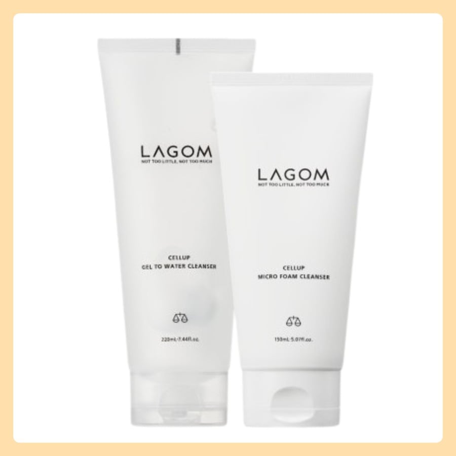ラゴム 水分クレンジングデュオ (セレブ マイクロ フォーム クレンザー 150ml + セレブ ジェル ツー ウォーター クレンザー 220ml)