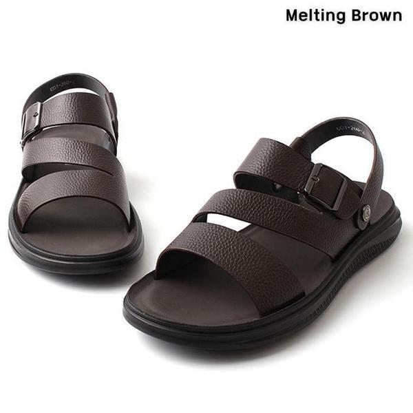 メンズサンダル 男性 夏 シューズ レザーサンダル AX22