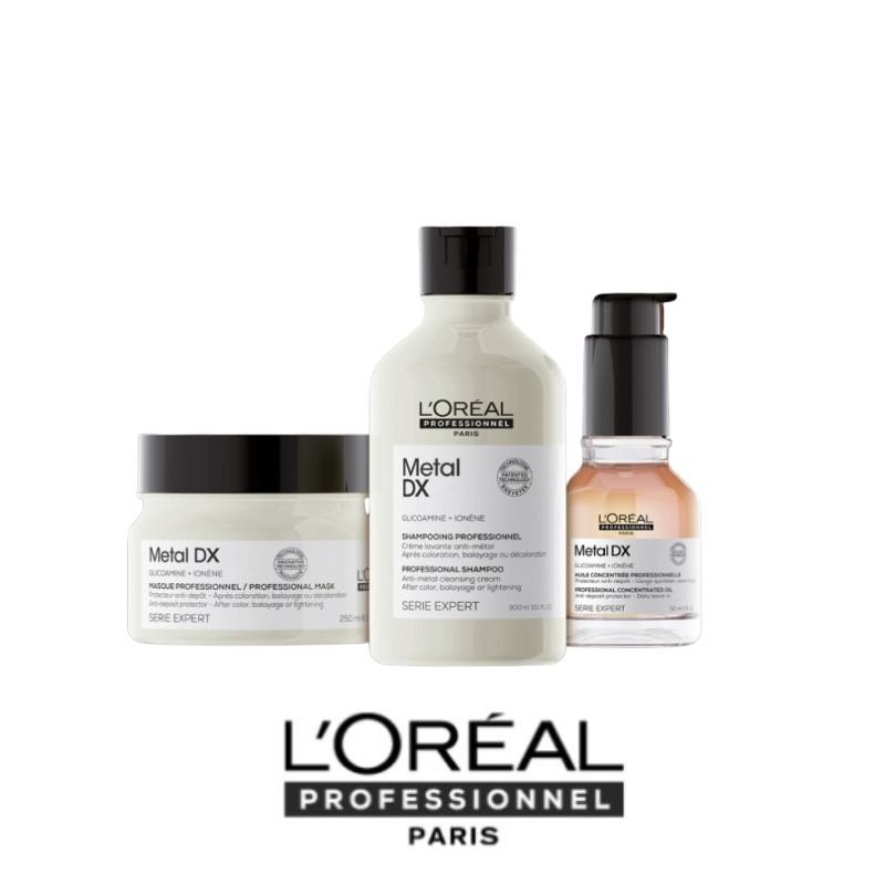 [ダメージカラーリング毛髪用] メタルDXシャンプー300ml+トリートメント250ml+オイル50ml