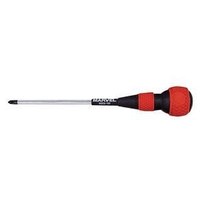 (まとめ)電工グリップ プラスドライバー +2/軸長150mm5セット マーベル MGD+2-150