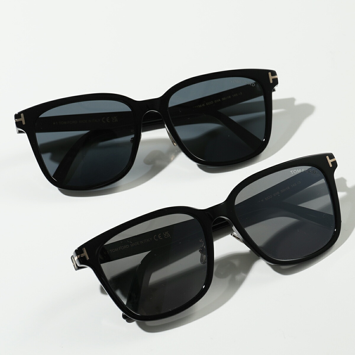 TOM FORD トムフォード サングラス TF1136-K FT1136-K レディース ウェリントン型 フルリム アイウェア アジアンフィット Tロゴ カラー2色