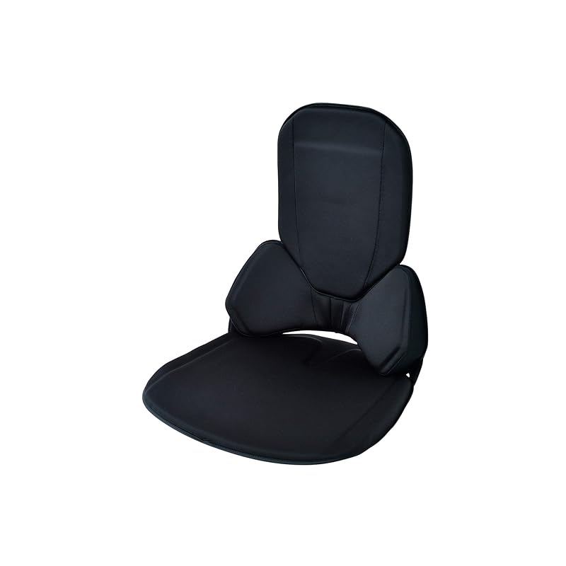 即納：EXGEL(エクスジェル) 自動車用クッション ハグドライブ スリムクッション ブラック 座布団 ざぶとん ジェルクッション シートクッション 車用 日本製 ランバーサポート フルサポート スポ