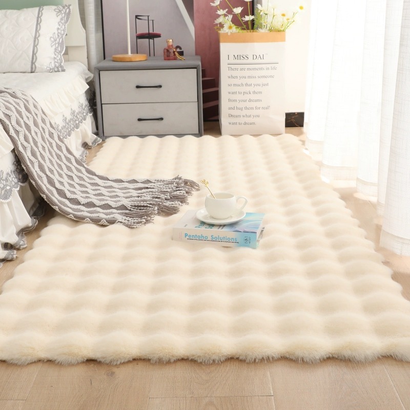 ラグ ラグマット 長方形 マット 洗える フェイクファー シャギーラグ 滑り止め 大きいサイズ 厚い 厚手 柔らかい フロアマット センターラグ クッション ベッドルーム リビング 椅子クッショ