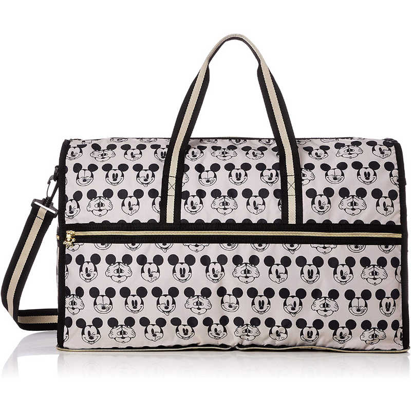 シフレ　ミッキーマウスフェイスブラック 大型ボストン　H0004:DN1