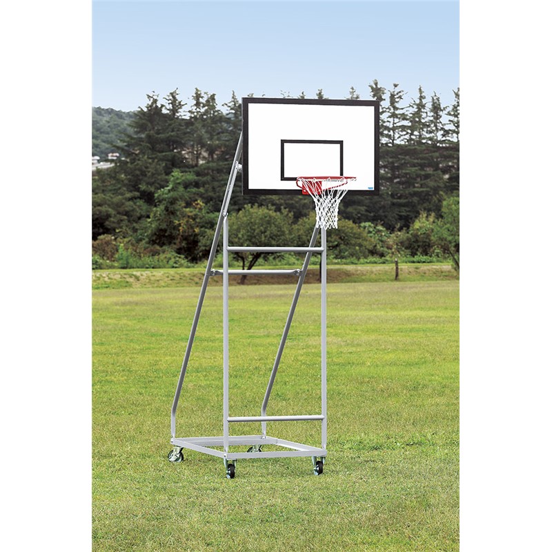 (代引き・個人宅・北海道・沖縄への配送不可)三和体育 バスケGJRイドウ 150ストッパツキベッ バスケットゴール (s9366)