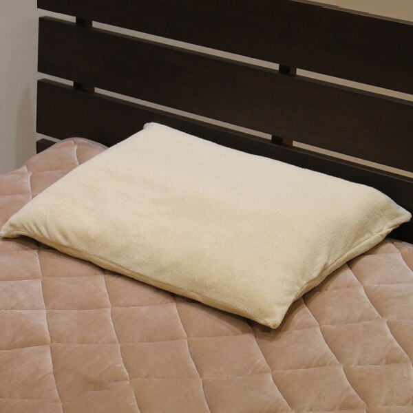 枕 肩まで支えるまくら パイル地カバー付 耐圧分散 日本製